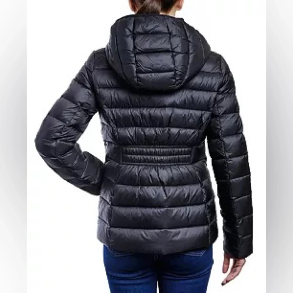 Michael Kors Women's Hooded Packable Down Shine Puffer Coat Size Small New_5